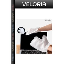 Veloria Premium Mutfak Temizliği Pratik Set Yüzey Silme Mikrofiber Temizlik Toz Alma Eldiveni 10 Adet