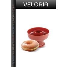 Veloria Delux Serisi Kahve Yanına Pratik Mutfak Hamur Işleri Tatlı Tuzlu Dayanıklı Plastik Donut Kalıbı
