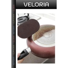 Veloria Premium Zorlu Kirler Kolay Temizlik Mutfak Ürünü Saplı Bulaşık Süngeri