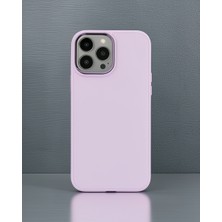 Svoria Store Apple Iphone 13 Pro Kılıf Asya Deri Silikon - Lila