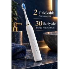 sbodurhome Şarjlı Elektrikli Diş Fırçası Beyaz 6 Modlu