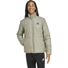 Adidas Basic 3 Stripes Insulated Climawarm Erkek Bej Dik Yaka Mont