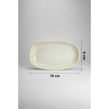 12'li Valencia Oval Kayık Tabak 16CM Dijital Punto Rinart