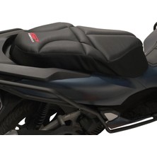Gp Kompozit Honda Pcx 125 / 150 2014-2026 Uyumlu Fileli Motosiklet Konfor Sele Kılıfı Siyah