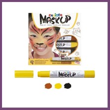 Bezos Mask Up Yüz Boyası 3 Renk Animals Gambera1