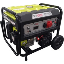 Genpower Gbg 110 Te Oto Model 10,5 Kva Benzinli ,ipli/marşlı Tekerlekli Trifaze Otomatik Transfer Panolu Portatif Jeneratör