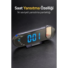 Hace Bazaar Projeksiyonlu Çalar Saat Renkli Ortam Işığı ve LED Ekranlı -Hcb