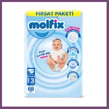 Bezos Bebek Bezi Fırsat Paketi 3 Beden 4-9 kg 68 Adet Gambera1
