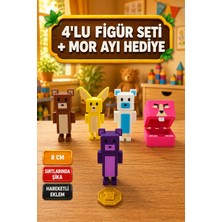 Yagliz 4'lü Set Super Bear Adventure Süper Ayı, Kar Vadisi Ayı, Tilki ve Tavşan Figür Seti