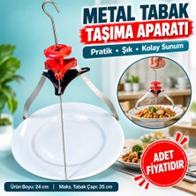 Popüler Sepet Dekoratif Metal Tabak Servis Sunum Aparatı Estetik Taşıyıcı