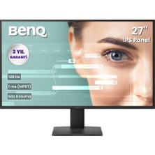 Benq GW2791P 27'' IPS Fullhd 1ms(mprt) 120Hz HDMI Dp %99 Srgb Eye Care Monitör