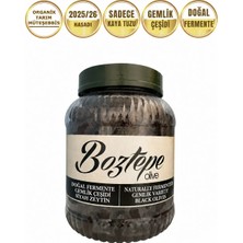 Boztepe Gemlik Çeşidi Siyah Sele Zeytin Doğal Fermente 1,5 kg