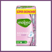 Molped Ultra Hijyenik Anatomik Ped Normal Süper Eko 24 Adet Gambera1