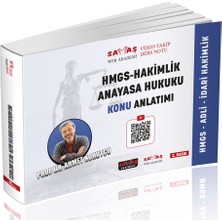 Adli-Idari Hakimlik Hmgs Anayasa Hukuku Video Takip Ders Notu Konu Anlatımı Savaş Yayınevi 2026