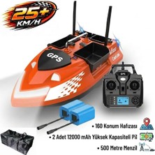 Sazan Yemleme Botu Flytec V802 Pro 500M Menzilli, Gps'li, 160 Konumlu, Oto Eve Dönüş, Yüksek Kapasiteli Batarya, Yüksek Hızlı (25KM/S Hız) Balık, Sazan Yemleme Teknesi ve Botu+Çantalı+Ekstra Bataryalı