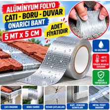 Popüler Sepet Yüksek Sıcaklık Dayanan Su Geçirmez Çatı Boru Duvar Çatlak Onarıcı Yapışkan Bant Folyo 5 cm (Adet Fiyatıdır)