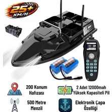 Sazan Yemleme Botu Flytec V803 Pro 500M Menzilli, Gps'li, 200 Konumlu, Oto Eve Dönüş, Yüksek Kapasiteli Batarya, 25KM/S Hızlı Balık, Sazan Yemleme Teknesi ve Botu + Çantalı +Ekstra Bataryalı