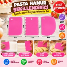 Popüler Sepet Pasta Hamur Şekillendirici Spatula Kesici Kazıyıcı Dekoratör Set