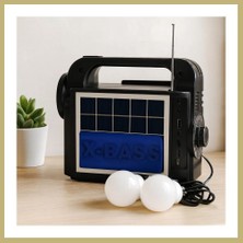 Bezos Solar 3'ü 1 Arada El Feneri Radyo Mp3 Bluetooth Powerbank Za