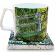 Harikapoli Claude Monet Set 10 - Yelken Fincan Kupa-Traverten Bardak Altlığı 1