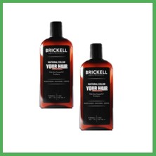 Astraltech Brickell Erkeklere Için Saç Sakal Beyazlık Giderci Renklendirci Bakım Şampuanı 300 ml 2 Adet Bezoss