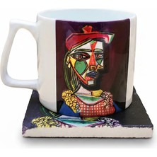 Harikapoli Pablo Picasso Set 10 - Yelken Fincan Kupa-Traverten Bardak Altlığı 1