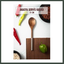 Bezos Akasya Servis Kaşığı & Sunum Kaşığı Nhr