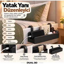 Dual 3D Yatak Yanı Düzenleyici | Askılı Yatak Kenarı Organizer | Çocuk Odası Genç ve Yetişkin Yatak Odası Yatak Yanı Düzenleyici