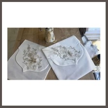 Nexora Living Fransız Güpürlü Zarf Bohça 50X50 cm Nişan Bohçası Söz Bohçası 3 Boyutlu Tekli Bohça Nxrlvng