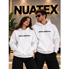 Nuatex Baskılı 3 Iplik Şardonlu Regular Kalıp Kapüşonlu Kanguru Cepli Sweatshirt