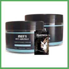 Astraltech Mens Anti-Wrinkle 2 Adet 100 ml Erkek Yüz ve Cilt Gençlik Bakım Kremi Smoothing Cream + 1 Adet Jel Hediye VIPSTR2:0300 Bezoss