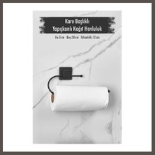 Nexora Living Yapışkanlı Kare Başlıklı Siyah Kağıt Havluluk Nxrlvng