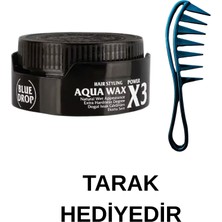Blue Drop Wax 150 ml No:3 Siyah & Morco Şekil Tarak Hediye