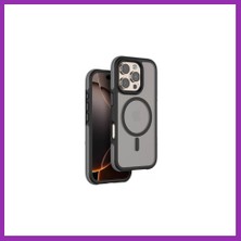Salmore Venco iPhone 16 Pro Uyumlu Orbit Magsafe Kapak - Siyah Bty