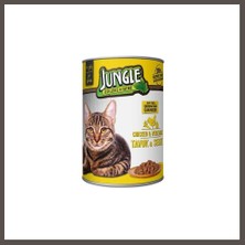 Jungle Kedi Konserve Tavuklu & Sebzeli 400GR 1 Adet Nxrlvng