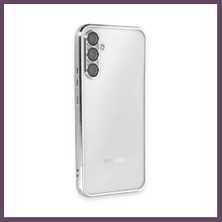 Bezos Samsung Galaxy A54 5g Kılıf Lensli Silikon - Gümüş Bhs