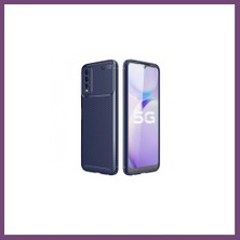 Bezos Vivo Y11S Kılıf Auto Focus Karbon Kapak - Lacivert Gambera1