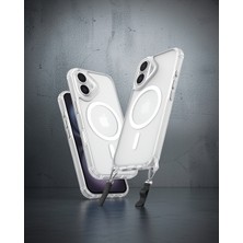 TeknoKapsül Apple Iphone 16 Kılıf Enka Magsafe Silikon Kılıf - Şeffaf