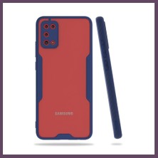 Bezos Samsung Galaxy A02S Kılıf Platin Silikon - Lacivert Bhs