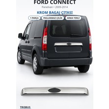 Trobus Ford Connect 2009-2014 Uyumlu Krom Bagaj Çıtası Arma Yerli Paslanmaz Çelik