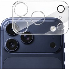 CoverZone iPhone 17 Pro Max ile Uyumlu HX77 Temperli Kamera Lens Koruyucu Şeffaf Cam, Çizilme ve Darbe Koruması, Yüksek Şeffaflık, Görüntü Netliğini Destekleyen Ince Hafif Tasarım, Kolay Uygulama