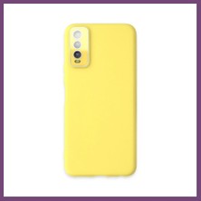 Bezos Vivo Y11S Kılıf Lansman Glass Kapak - Sarı Gambera1