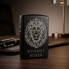 Loren Gift Aslan Temalı Kişiye Özel Benzinli Metal Çakmak