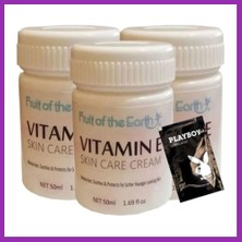 Salmore Fruit Of The Earth Skin Care 3x Adet Cream 50 ml Antıagıng Krem + 1 Adet Jel Hediye Bty