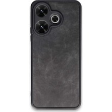 Pamukia Xiaomi Redmi 13 4g Kılıf Aras Deri Kapak - Siyah