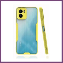 Bezos Vivo Y15S Kılıf Platin Silikon - Sarı Gambera1