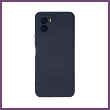 Bezos Vivo Y15S Kılıf Nano Içi Kadife Silikon - Lacivert Gambera1