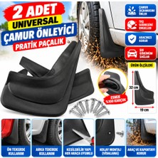 Aslanoğlu Store 2 Adet Ön Veya Arkaya Uygun Çamur Önleyici Paçalık 32 X19 cm