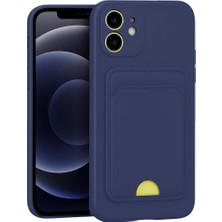 Aslanoğlu Store Apple iPhone 11 Kılıf Kelvin Kartvizitli Silikon - Lacivert