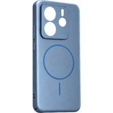 Aslanoğlu Store Xiaomi Redmi Note 14 4g Mika Pc Magsafe Kapak - Açık Mavi